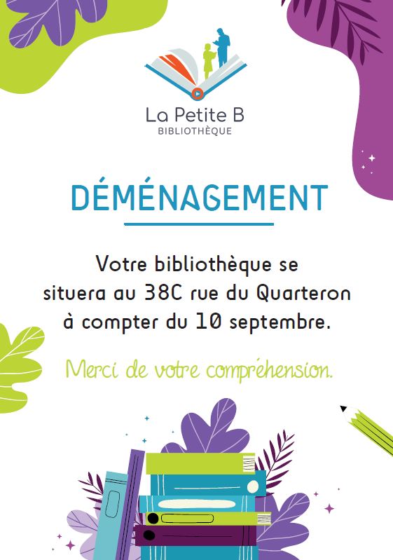 Couverture de Déménagement bibliothèque