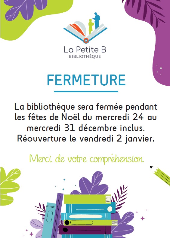 Couverture de Fermeture Noël 2025